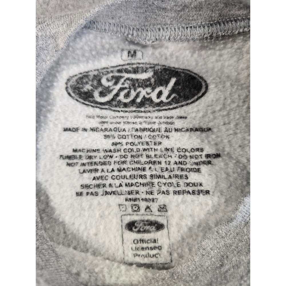 Ford Bronco Graphic Sweatshirt Adult Medium Gray Crewneck Pullover Truck Logo - Picture 5 of 9